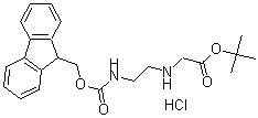 CAS#: 169396-88-7, N-[2-[[(9H-Fluoren-9-Ylmethoxy)Carbonyl]Amino]Ethyl]-Glycine 1,1-Dimethylethyl Ester Hydrochloride (1:1)