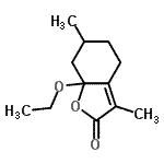 CAS#: 169543-38-8, 7A-Ethoxy-3,6-Dimethyl-5,6,7,7A-Tetrahydro-1-Benzofuran-2(4H)-One