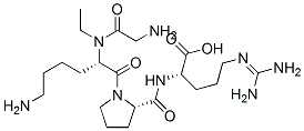 CAS 登录号：169543-49-1， (2S)-2-[[(2S)-1-[(2S)-6-氨基-2-[(2-氨基乙酰基)-乙基氨基]己酰]吡咯烷-2-羰基]氨基]-5-(二氨基亚甲基氨基)戊酸