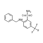 CAS 登录号：1698-38-0， 2-(苄基氨基)-5-(三氟甲基)苯磺酰胺