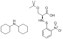 CAS 登录号：16990-60-6， O-叔丁基-N-((2-硝基苯基)硫代)-L-丝氨酸与二环己胺的化合物(1:1)