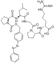 CAS#: 17011-78-8, N2-(1-(N-(N-(1-(((4-(Phenylazo)phenyl)methoxy)carbonyl)-L-prolyl)-L-leucyl)glycyl)-L-prolyl)-D-arginine