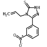CAS 登录号：17050-61-2， 4-烯丙基-5-(3-硝基苯基)-4H-1,2,4-三唑-3-硫醇