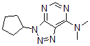 CAS#: 17050-86-1, 3-Cyclopentyl-N,N-dimethyl-7-triazolo[4,5-e]pyrimidinamine