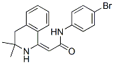 CAS 登录号：170658-12-5， (2E)-N-(4-溴苯基)-2-(3,3-二甲基-2,4-二氢异喹啉-1-亚基)乙酰胺