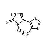 CAS#: 170959-40-7, 4-Methyl-5-(4-Methyl-1,3-Oxazol-5-Yl)-2,4-Dihydro-3H-1,2,4-Triazole-3-Thione