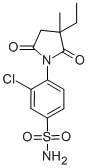 CAS#: 17100-94-6, 3-Chloro-4-(3-ethyl-2,5-diketo-3-methyl-pyrrolidin-1-yl)benzenesulfonamide