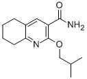 CAS 登录号：171011-10-2， 2-(2-甲基丙氧基)-5,6,7,8-四氢喹啉-3-甲酰胺