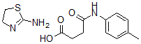 CAS#: 171088-73-6, 4-((4-Methylphenyl)amino)-4-oxobutanoic acid compd. with 4,5-dihydro-2-thiazolamine (1:1)