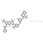 CAS#: 171172-56-8, Tetrasodium 5-Benzamido-3-[5-[[4-Fluoro-6-[(1-Sulfonato-2-Naphthyl)Amino]-1,3,5-Triazin-2-Yl]Amino]-2-Sulfonato-Phenyl]Azo-4-Hydroxy-Naphthalene-2,7-Disulfonate