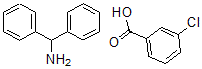CAS 登录号：171507-26-9， 二苯基甲胺3-氯苯甲酸盐