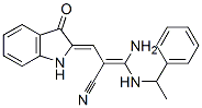 CAS 登录号：171853-12-6， (Z)-3-氨基-2-[(Z)-(3-氧代-1H-吲哚-2-亚基)甲基]-3-(1-苯基乙基氨基)丙-2-烯腈