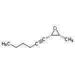 CAS 登录号：171869-57-1， (2S,3R)-2-(1-己炔-1-基)-3-甲基环氧乙烷