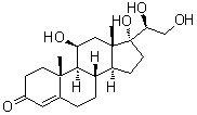 CAS 登录号：1719-79-5， (11beta,20S)-11,17,20,21-四羟基-孕甾-4-烯-3-酮