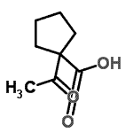 CAS#: 171924-95-1, 1-Acetylcyclopentanecarboxylic Acid