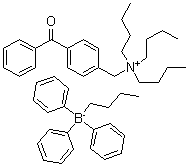 CAS#: 172040-90-3, N-(4-[Benzoyl]Benzyl)-N,N,N-Tributylammonium Butyltriphenyl Borate