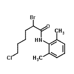 CAS#: 172098-60-1, 2-Bromo-6-Chloro-N-(2,6-Dimethylphenyl)Hexanamide