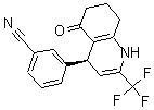 CAS 登录号：172649-40-0， 3-[(4S)-1,4,5,6,7,8-六氢-5-氧代-2-(三氟甲基)-4-喹啉基]-苯甲腈