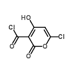 CAS#: 17274-75-8, 6-Chloro-4-Hydroxy-2-Oxo-2H-Pyran-3-Carbonyl Chloride