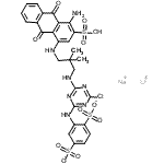 CAS#: 172890-93-6, Lithium Sodium 2-[[4-[[3-[(4-Amino-9,10-Dioxo-3-Sulfo-1-Anthryl)Amino]-2,2-Dimethyl-Propyl]Amino]-6-Chloro-1,3,5-Triazin-2-Yl]Amino]Benzene-1,4-Disulfonate