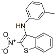 CAS 登录号:172914-28-2, N-(3-甲基苯基)-2-硝基-1-苯并噻吩-3-胺