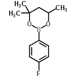 CAS 登录号：173341-99-6， 2-(4-氟苯基)-4,4,6-三甲基-1,3,2-二氧硼杂环己烷