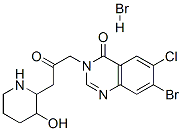 CAS#: 17395-31-2, 7-Bromo-6-Chloro-3-[3-(3-Hydroxy-2-Piperidyl)-2-Oxopropyl]Quinazolin-4(3H)-One Monohydrobromide