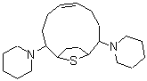 CAS 登录号：174198-13-1， 1,1'-(13-硫杂双环[8.2.1]十三碳-5-烯-2,9-二基)二-哌啶