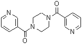 CAS 登录号：17433-19-1， 1,4-二烟酰基哌嗪