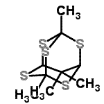 CAS#: 17443-96-8, 1,5,10,10-Tetramethyl-2,4,6,8,9-Pentathiatricyclo[3.3.1.1<Sup>3,7</Sup>]Decane
