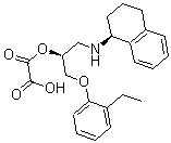 CAS 登录号：174689-39-5， 3-(2-乙基苯氧基)-1-((1S)-1,2,3,4-四-氢萘-1-基氨基)-(2S)-2-丙醇草酸盐