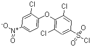 CAS 登录号：175135-06-5， 3,5-二氯-4-(2-氯-4-硝基苯氧基)-苯磺酰氯