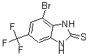 CAS 登录号：175135-17-8， 4-溴-1,3-二氢-6-(三氟甲基)-2H-苯并咪唑-2-硫酮