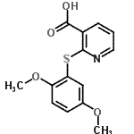 CAS#: 175135-77-0, 2-[(2,5-Dimethoxyphenyl)Sulfanyl]Nicotinic Acid