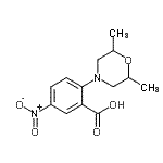 CAS 登录号:175136-71-7, 2-(2,6-二甲基-4-吗啉基)-5-硝基苯甲酸