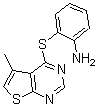 CAS#: 175137-24-3, 2-[(5-Methylthieno[2,3-d]Pyrimidin-4-Yl)Thio]-Benzenamine