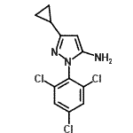 CAS#: 175137-50-5, 3-Cyclopropyl-1-(2,4,6-Trichlorophenyl)-1H-Pyrazol-5-Amine
