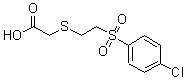 CAS#: 175137-71-0, 2-([2-[(4-Chlorophenyl)Sulphonyl]Ethyl]Thio)Acetic Acid