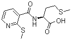 CAS 登录号：175201-70-4， N-[[2-(甲硫基)-3-吡啶基]羰基]-L-蛋氨酸