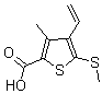 CAS#: 175202-63-8, 4-Ethenyl-3-Methyl-5-(Methylthio)-2-Thiophenecarboxylic Acid