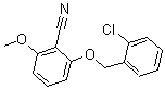 CAS 登录号：175204-02-1， 2-[(2-氯苄基)氧基]-6-甲氧基苯甲腈