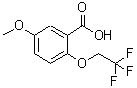 CAS 登录号：175205-34-2， 5-甲氧基-2-(2,2,2-三氟乙氧基)苯甲酸