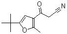 CAS#: 175276-65-0, 5-(1,1-Dimethylethyl)-2-Methyl-beta-Oxo-3-Furanpropanenitrile