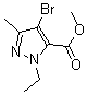 CAS#: 175276-98-9, 4-Bromo-1-Ethyl-3-Methyl-1H-Pyrazole-5-carboxylic Acid Methyl Ester