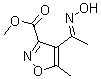 CAS 登录号：175277-20-0， 4-[1-(羟基亚胺)乙基]-5-甲基-3-异恶唑羧酸甲酯