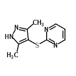 CAS#: 175277-26-6, 2-[(3,5-Dimethyl-1H-Pyrazol-4-Yl)Sulfanyl]Pyrimidine