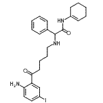 CAS#: 175606-23-2, 2-{[5-(2-Amino-5-Iodophenyl)-5-Oxopentyl]Amino}-N-(1-Cyclohexen-1-Yl)-2-Phenylacetamide