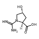 CAS 登录号：176370-06-2， (4R)-1-甲脒基-4-羟基-L-脯氨酸