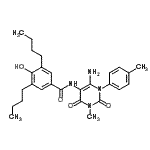 CAS#: 176370-46-0, N-[6-Amino-3-Methyl-1-(4-Methylphenyl)-2,4-Dioxo-1,2,3,4-Tetrahydro-5-Pyrimidinyl]-3,5-Dibutyl-4-Hydroxybenzamide