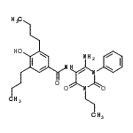 CAS#: 176370-48-2, N-(6-Amino-2,4-Dioxo-1-Phenyl-3-Propyl-1,2,3,4-Tetrahydro-5-Pyrimidinyl)-3,5-Dibutyl-4-Hydroxybenzamide